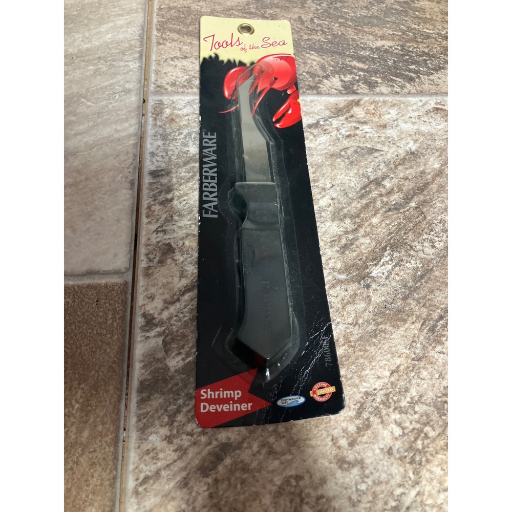 Farberware Tools of the Sea Shrimp Deveiner Stainless Steel Black Handle 786005E